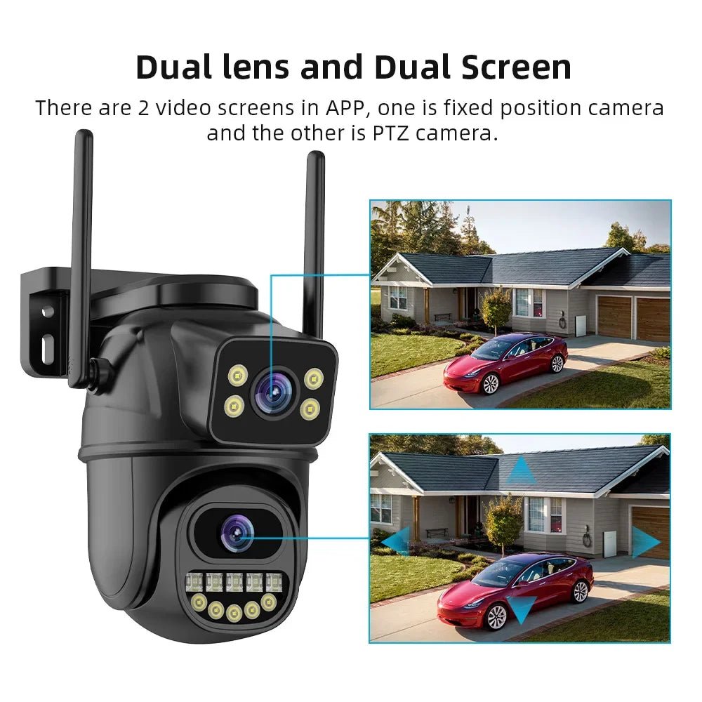 4K 8MP WiFi Surveillance Camera with Dual Lens, 4X Zoom, AI Human Detection, and PTZ - ,wireless security cameras, wireless security camera, wireless camera, wireless cameras, home cameras wireless, home security wireless cameras, security cameras for hom