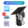 4K Solar Camera, 20X Zoom, 8MP 4G/WiFi, Auto Tracking Security - Jurismate