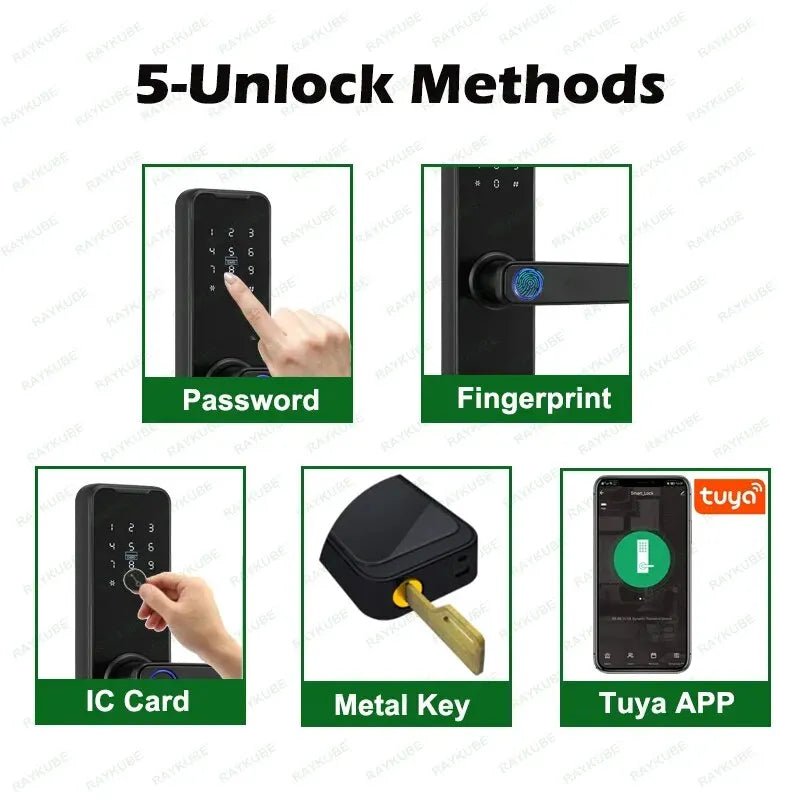 Bluetooth Intelligence Lock Biometric Fingerprint Smart Door Lock - Jurismate