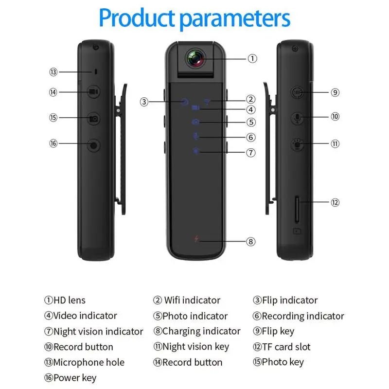 Body Camera With Night Vision - Jurismate