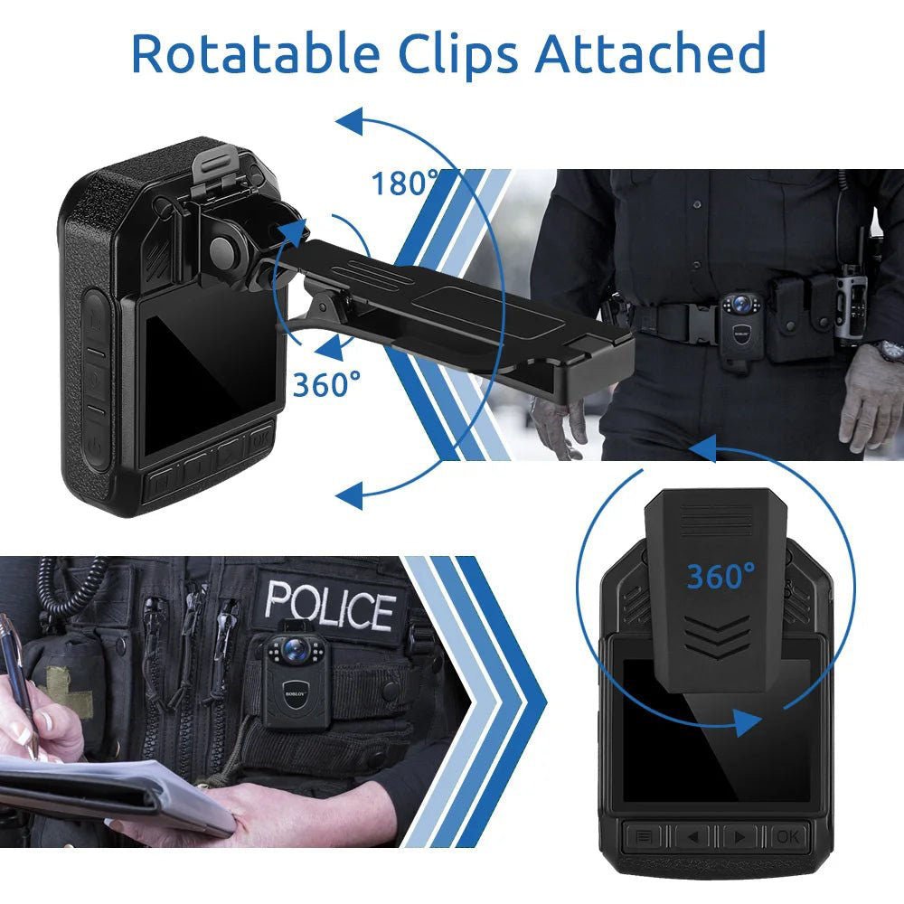 Body Worn Camera | Night Vision - HD 1296P Video Recorder - Jurismate