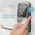 Duo Interconnected Deadbolt+Latch - Biometric, Keyless, Smart Lock, Satin Nickel - Biometric Lock -