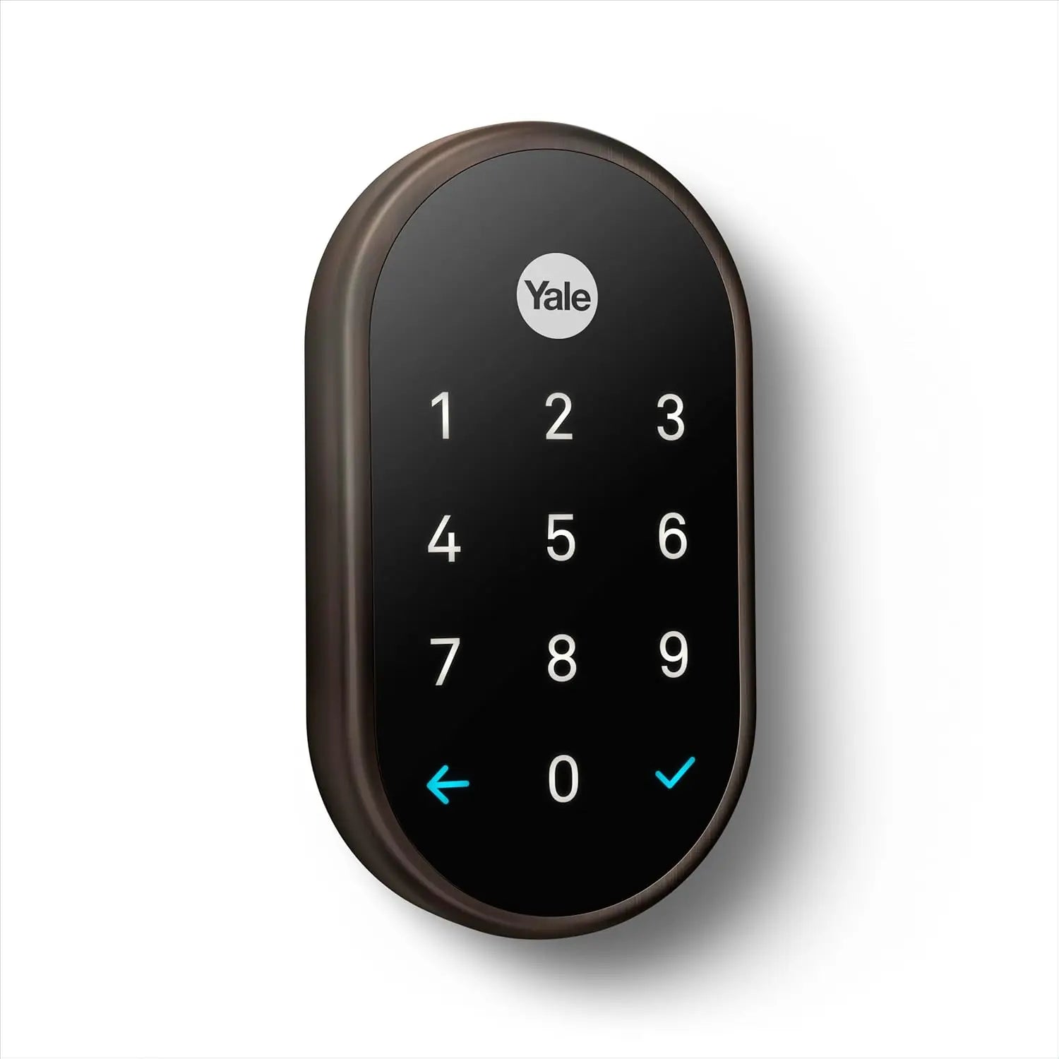 Google Nest x Yale Lock - Keyless Entry, Smart WiFi Deadbolt, Oil Rubbed Bronze - Biometric Lock - Google Nest