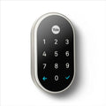 Google Nest x Yale Lock - Keyless Entry, Smart WiFi Deadbolt, Satin Nickel pad note