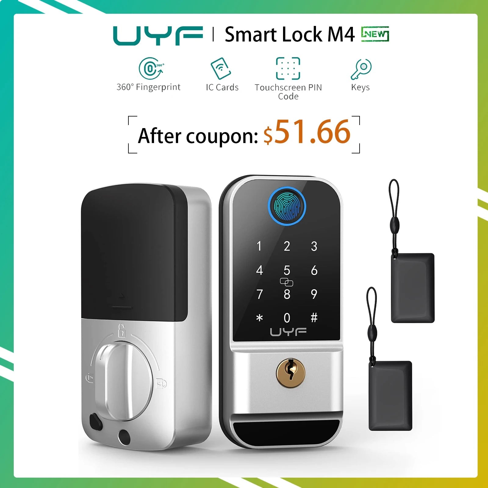 Keyless Fingerprint Door Lock - Jurismate