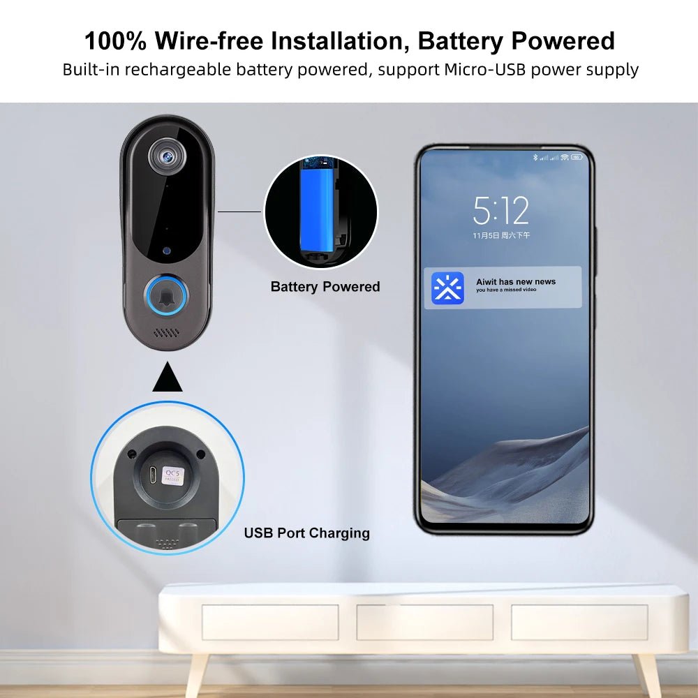 Outdoor WiFi Video Intercom Doorbell Camera, outdoor camera wireless, wireless outdoor camera, wireless camera outdoor, blink video doorbell, video doorbells, front door camera, front door cameras