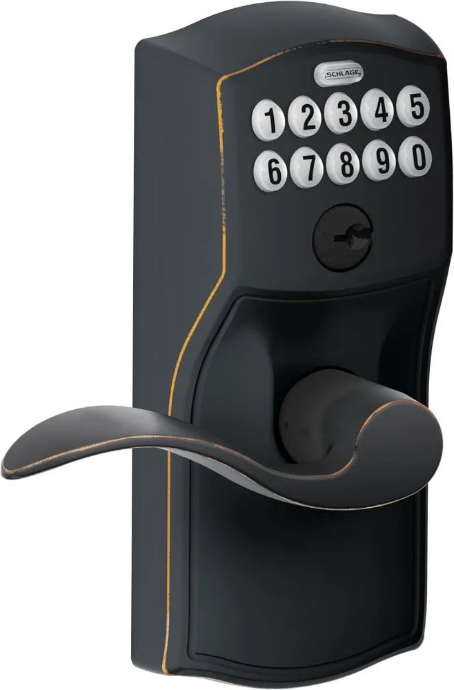 Schlage Camelot Keypad Entry - Aged Bronze, Keyless, Flex - Lock, ANSI Grade 2 - solo preview