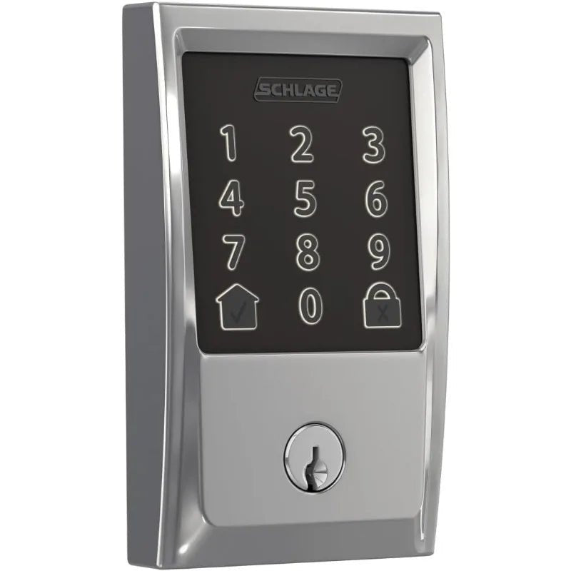 Schlage Encode Smart WiFi Deadbolt - Century Trim, Bright Chrome simple presentation