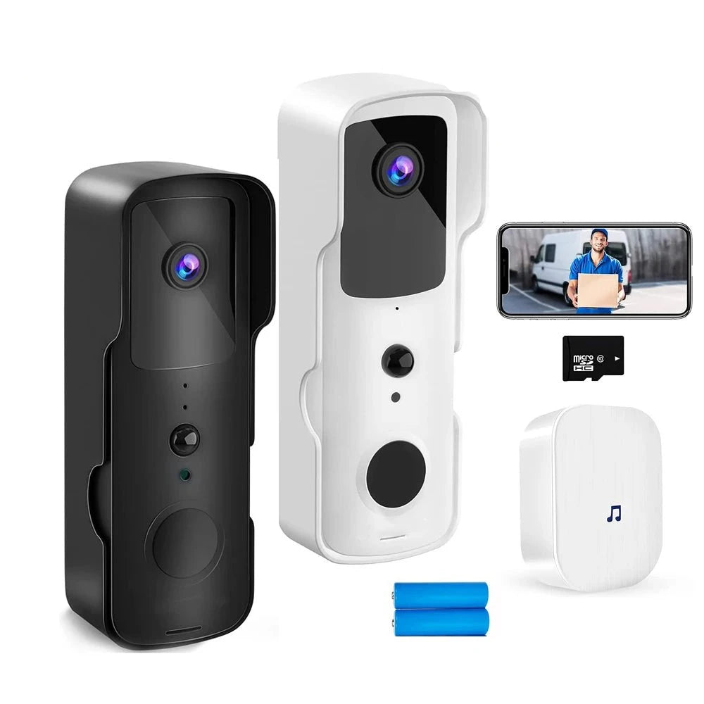 Smart Outdoor Wireless Doorbell With Night Vision Camera - 