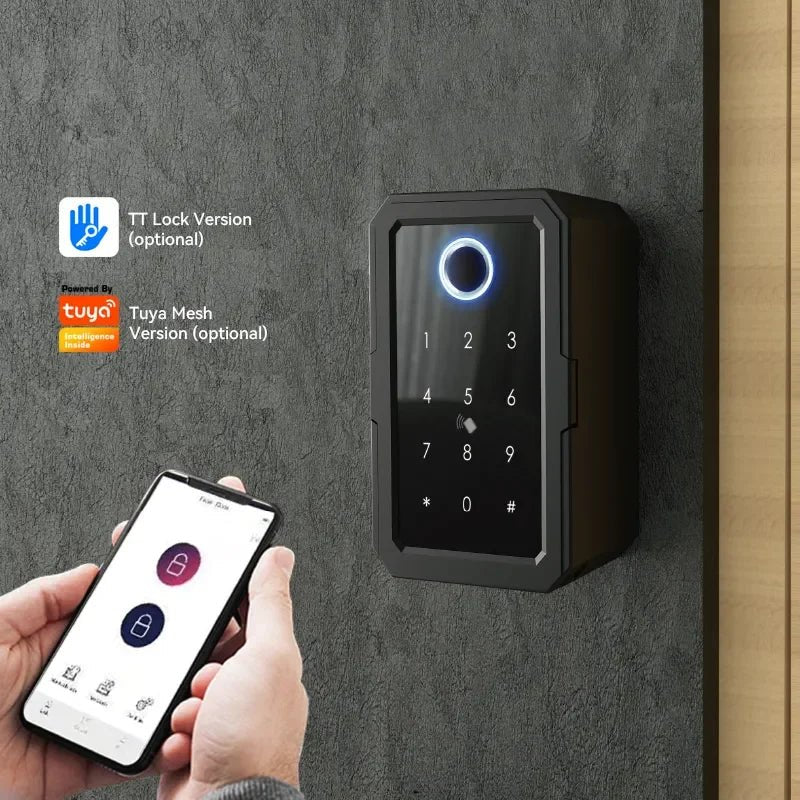 Waterproof Keyless Smart Touchscreen Fingerprint Door Lock with 2 IC Cards