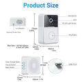 Wireless Doorbell WiFi Outdoor HD Camera - Night Vision Video Intercom - Jurismate